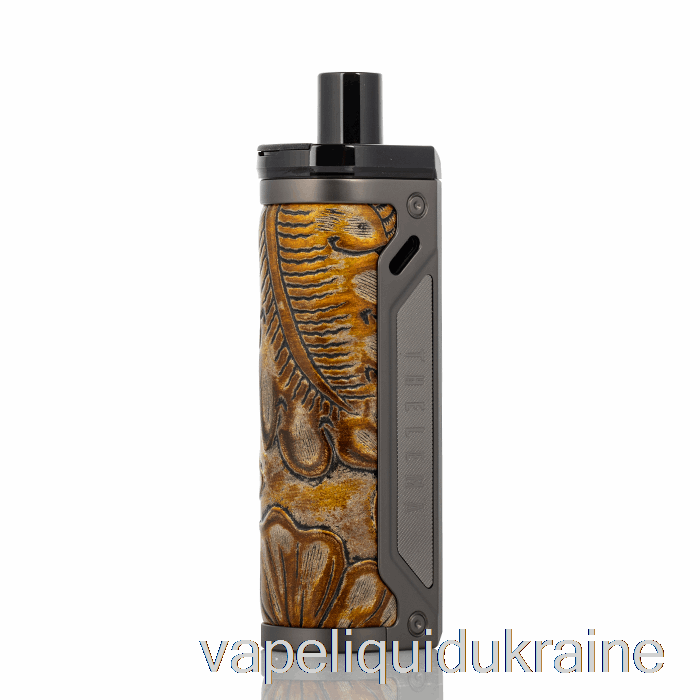 Vape Ukraine Lost Vape THELEMA 80W Pod Mod Kit Gunmetal / Ukiran Leather